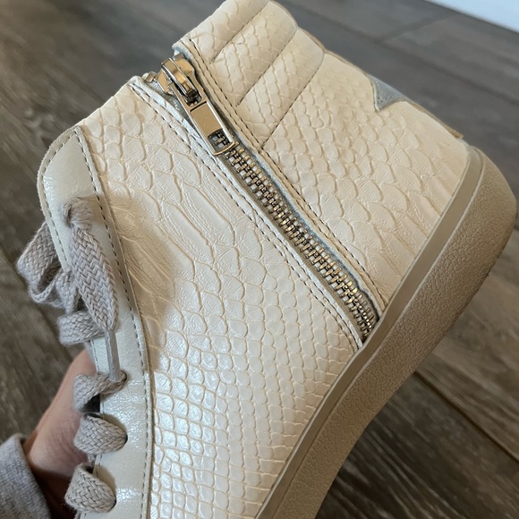 ShuShop Rooney - Bone Snake High Top Sneakers - Picture 12 of 15